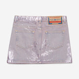 DIESEL PINK METALIC DENIM SKIRT