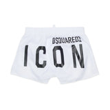Dsquared2 White Icon Logo Swim Shorts