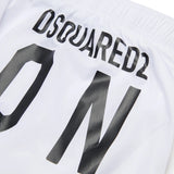Dsquared2 White Icon Logo Swim Shorts