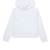 Dsquared2 White & Black Glitter Logo Hoodie