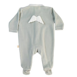 BABY GI MINT VELOUR ANGEL BABYGROW