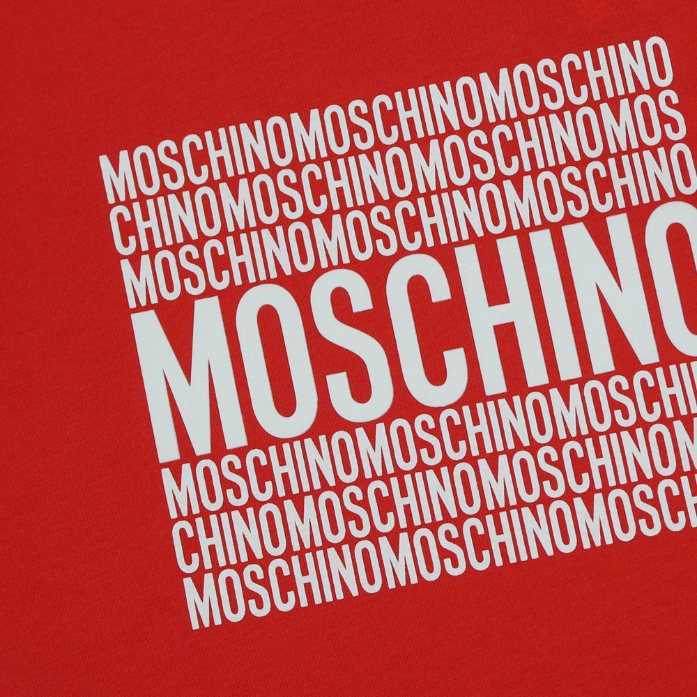 Moschino Repeat Logo Red T-Shirt