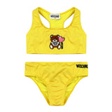 Moschino Teddy Logo Yellow Bikini