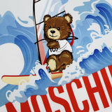 Moschino Surfing Teddy T-Shirt and Shorts Set White/Blue