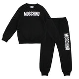 Moschino Black Tracksuit logo Set