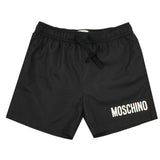 Moschino Logo Black/White Swim Shorts