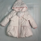 BIMBALO GIRLS PINK POM POM COAT