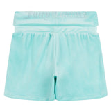 Juicy Couture Aqua Blue Juicy Fold Over Shorts