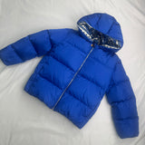 BLUE VERSACE COAT