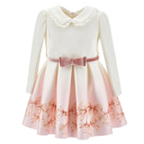 MONNALISA BOW PRINT DRESS