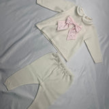 BIMBALO WHITE BOW 2 PIECE SET
