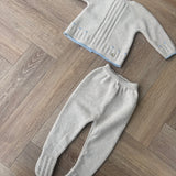 PAZ 2 PIECE LIGHT BROWN AND CHALK SET