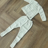 PAZ 2 PIECE CREAM AND BEIGE SET