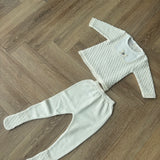 PAZ 2 PIECE CREAM AND BEIGE SET