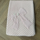 BIMBALO PINK BOW BLANKET