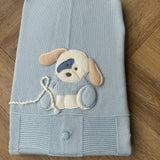 BIMBALO BLUE PUPPY BLANKET