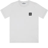 STONE ISLAND WHITE T SHIRT