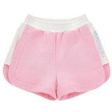 MONNALISA PINK AND CREAM JOGGER SHORTS