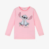 MONNALISA LONG SLEEVE DISNEY LILO AND STITCH TOP