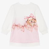 MONNALISA PINK PUPPY JUMPER