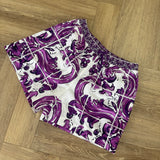 DOLCE & GABBANA PURPLE PRINT SHORTS