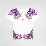 DOLCE & GABBANA PURPLE PRINT T SHIRT