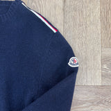 MONCLER KNITTED NAVY JUMPER
