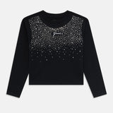 GUESS LONG SLEEVED BLACK T SHIRT