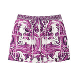 DOLCE & GABBANA PURPLE PRINT SHORTS