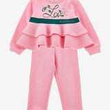 MONNALISA LOVE RUFFLE TRACKSUIT