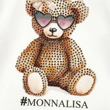 MONNALISA LONG SLEEVED TEDDY BEAR T SHIRT