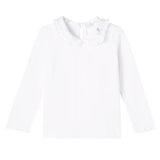MONNALISA WHITE EMBELLISHED BLOUSE