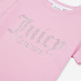 Juicy Couture Pink  Diamante Fitted T-Shirt