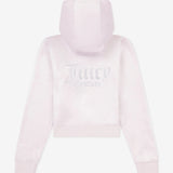 Juicy Couture Lilac Diamante Velour Zip Up