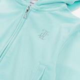 Juicy Couture Aqua Blue  Diamante Zip Up