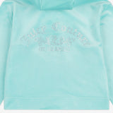 Juicy Couture Aqua Blue  Diamante Zip Up