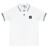 Stone Island White Polo Shirt