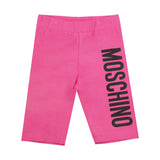 Moschino Azalea Pink Cycling Logo Shorts