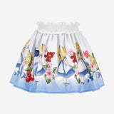 Monnalisa Alice In Wonderland Skirt In Blue