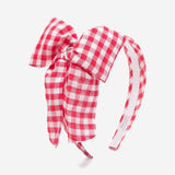 Monnalisa Red & White Hairband With Bow