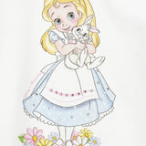 Monnalisa White Alice In Wonderland T-Shirt