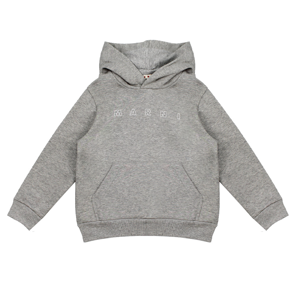 Marni Grey Logo Hoodie