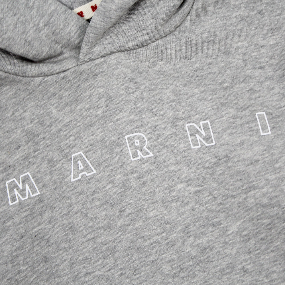 Marni Grey Logo Hoodie