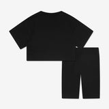 Moschino Girls Black Teddy Logo Cycling Shorts Set