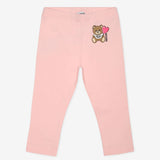 Moschino Baby Girl Pink Logo Leggings