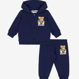Moschino Baby Navy Teddy Logo Tracksuit