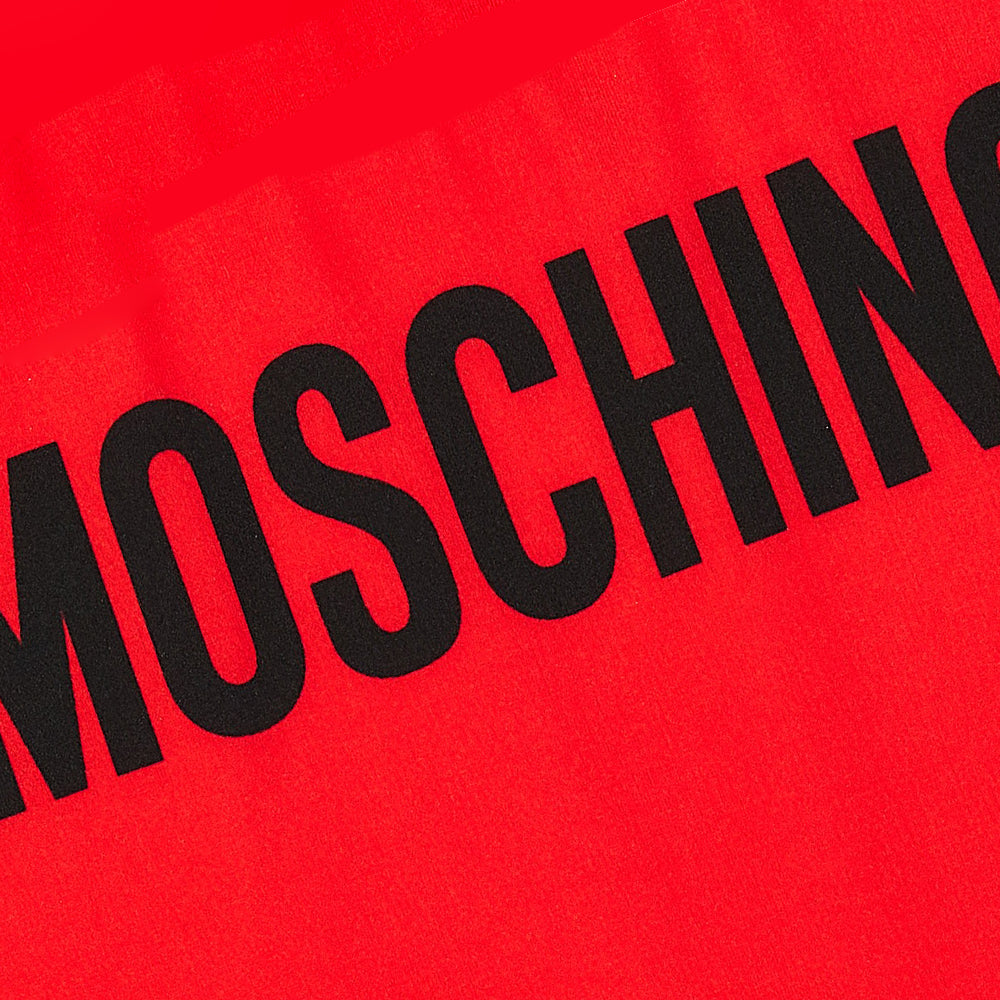 Moschino Logo Swimsuit Red