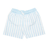 Meia Pata Boys Swim Shorts Blue Stripes