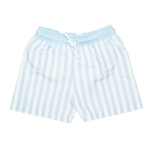 Meia Pata Boys Swim Shorts Blue Stripes