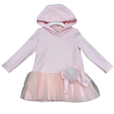 BIMBALO HOODED POM POM DRESS